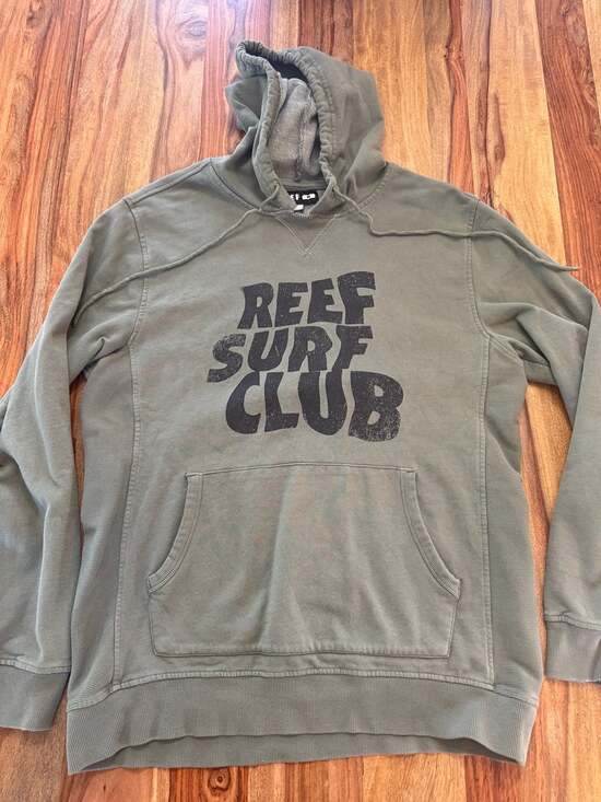 Reef Other - Reef Surf Club Olive Green Pullover Hoodie Size M